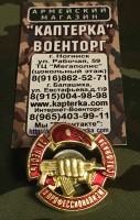 Знак ЗА ЧЕСТЬ И ПРОФЕССИОНАЛИЗМ СПЕЦНАЗ на закрутке