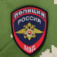 Шеврон Полиции Орёл общийнового образца, приказ 777, вышитый На липучке