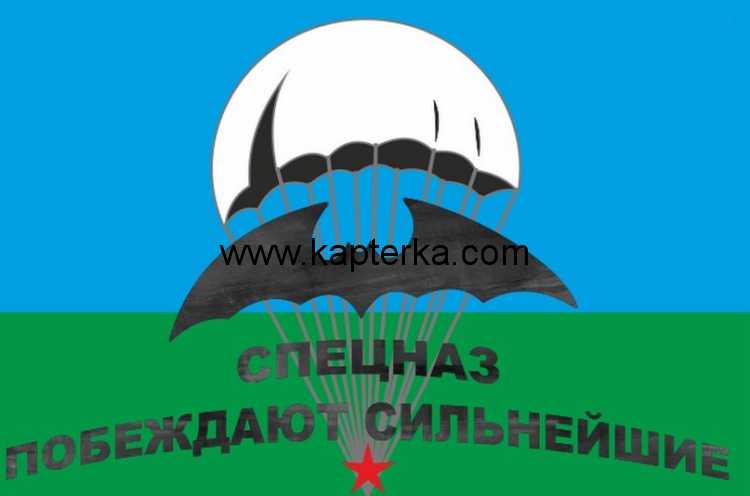 Флаг ВДВ Спецназ с девизом
