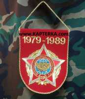 Вымпел малый, "Воину-Интернационалисту", вышитый.