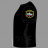 Футболка цветной принт Охрана, Футболка, Футболки, Футболка с принтом, Футболка цветной принт, Военные футболки, Мужская футболка, Футболка чёрная, Чёрная футболка, Футболка, Футболки, Футболка с принтом, Футболка цветной принт, Военные футболки, Мужская 