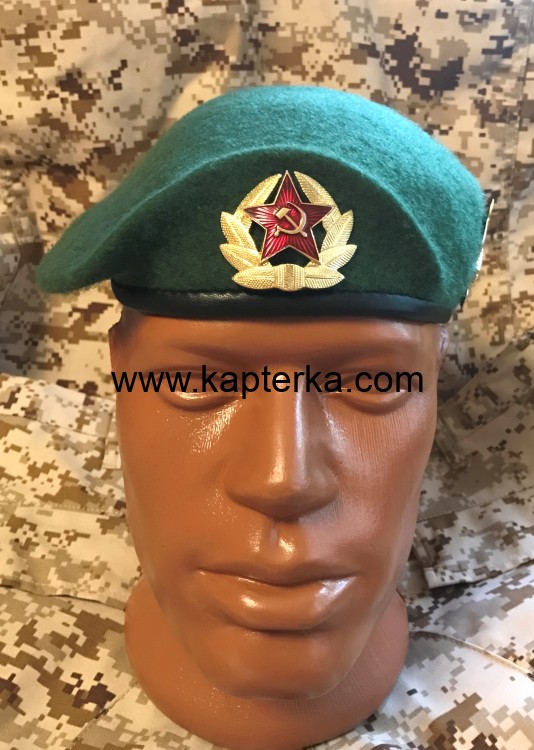 Берет бесшовный отбитый Зелёный 