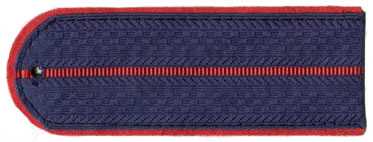 Погоны Полиции, 1 красный просвет. ( картон ).