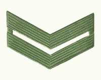 Знак различия Младший Сержант, пластиковый защитный.  