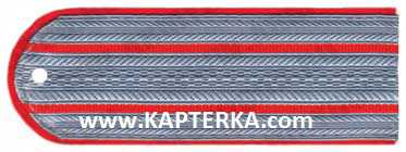 Погоны Полиции, Голубые, 2 красных просвета. ( картон ).