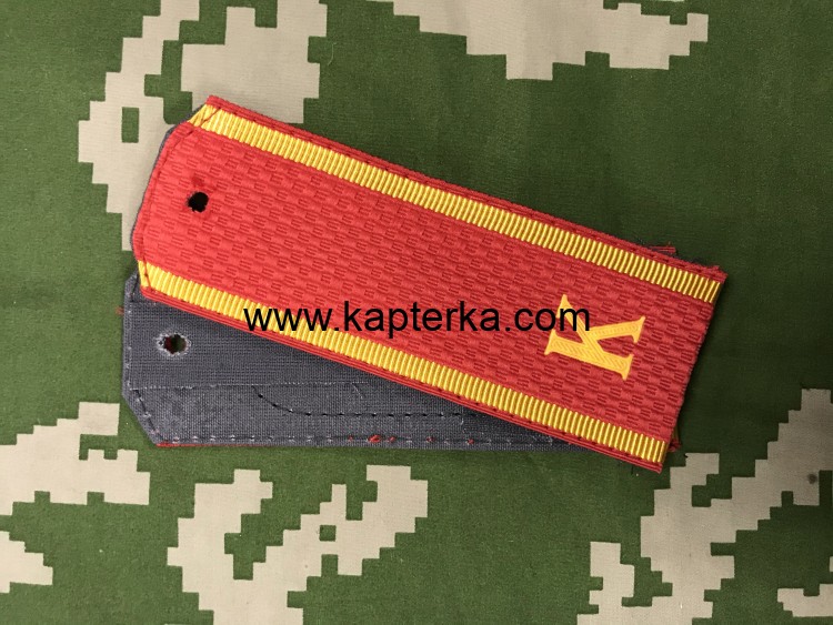 Погоны Красные на ленте с буквой К