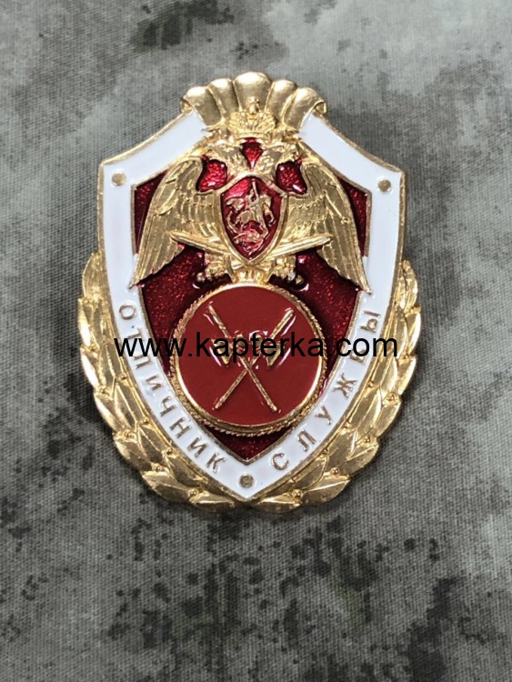Знак нагрудный Росгвардии Отличник Службы Тылового обеспечения