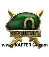 Знак Берет СПЕЦНАЗ, зелёный.