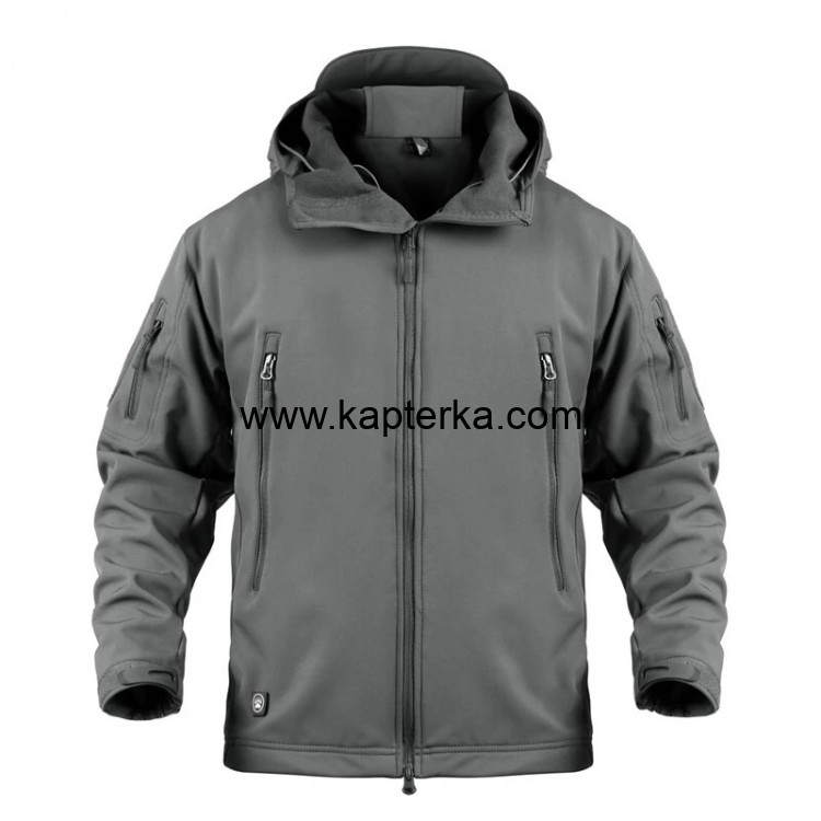 Куртка демисезонная Серая (Grey) softshell (софтшелл) Куртка демисезонная Серая (Grey) softshell (софтшелл)