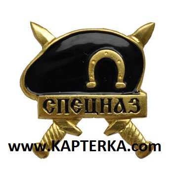 Знак Берет СПЕЦНАЗ,чёрный.