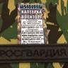 Нашивка вышитая Росгвардия (Полевая с черными буквами) Без липучки, Федеральная Служба войск Национальной Гвардии, ФСВНГ, Вышивка, Вышитые нагрудные нашивки, Нашивка без липучки, Нашивка, Нашивка ФСВНГ, Нашивка для формы, нашивка вышитая, Вышитая нашивка,